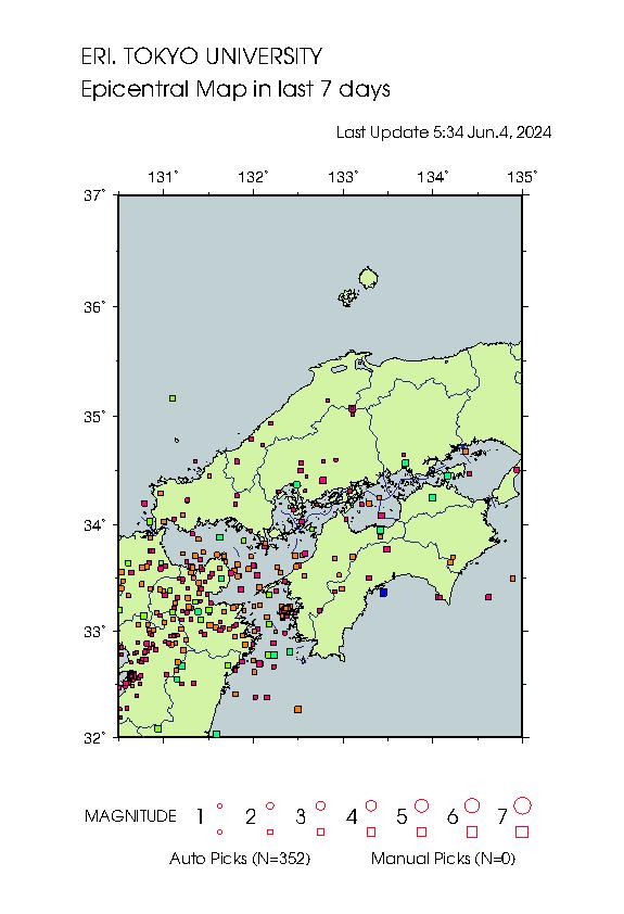 Earthquake Map hso 8539