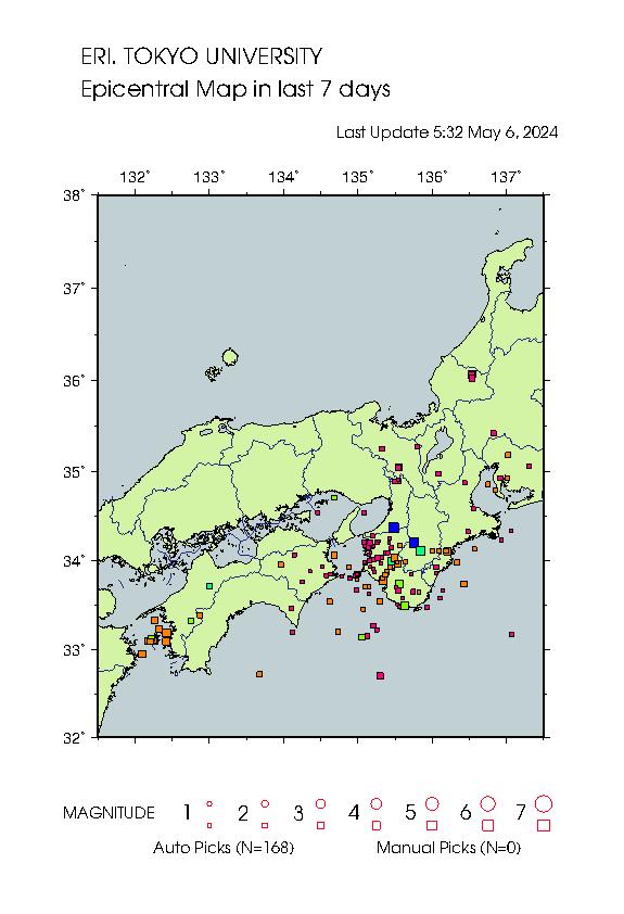 Earthquake Map wky 8092